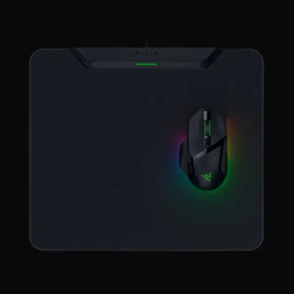 Razer HyperFlux V2 Gaming mouse pad Black thumbnail