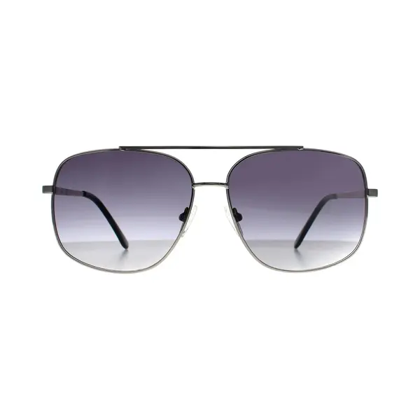 Guess Sunglasses GF0207 10B Shny Light Nickeltin Smoke Gradient thumbnail