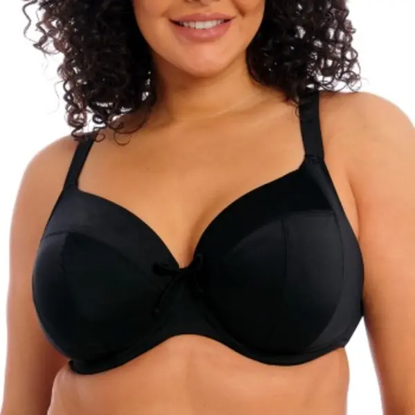 Elomi Women's Plain Sailing Plunge Bikini Top In Black | Size, 42H thumbnail