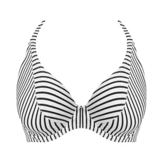 Freya Jewel Cove Uw Halter Bikini Top Dames Bikinitopje - Stripe Black - Maat 75G (Eu)
