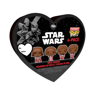 Funko Pocket Pop! Star Wars Val Box 4PK - (schok) - Sleutelhanger - Vinyl Minifiguur Om Te Verzamelen Fancy Sleutelhanger - Kerstcadeau - Cadeau-idee