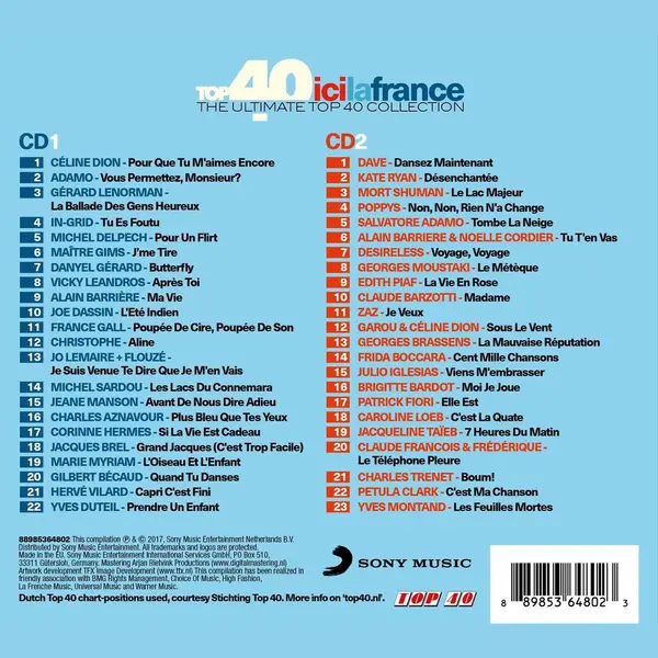 Sony Music Top 40 - Ici La France thumbnail