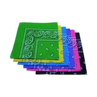 Paisley Bandana's 6 Stuks - Boeren Zakdoek Sport Accessoires Mondkapje - Bandana 6 Kleuren Pakket