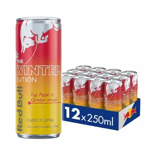 Red Bull Energy - The Winter Edition (12 X 0, 25 Liter Blikken) Fuji Appel & Gember