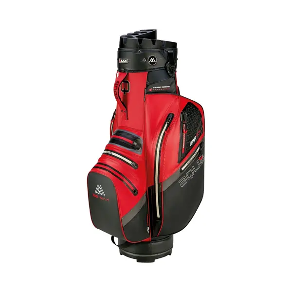 Big Max Aqua Silencio 4 - Waterdichte Golftas - Cartbag - Stille Golf Tas - Rood thumbnail