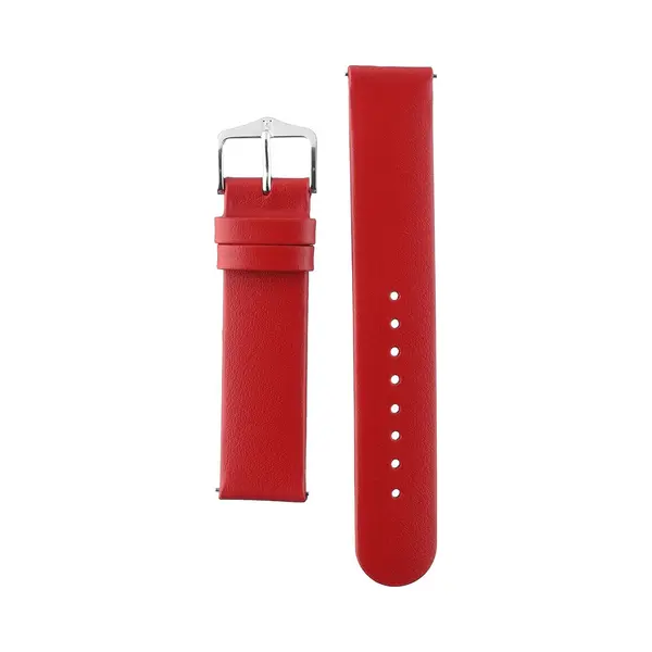 Hirsch Hirsh Horlogeband - Scandic Rood - Leer - 18 Mm thumbnail