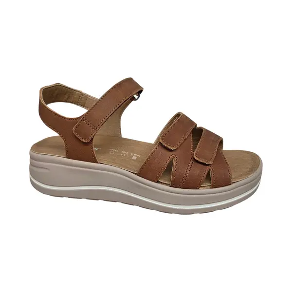 Hartjes Bruine Leren Dames Sandalen H - Bruin - 37 thumbnail