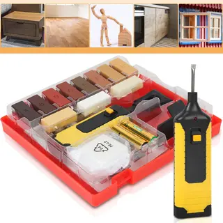 Reparatieset Voor Laminaat & Hout – Incl. 11 Mengbare Kleuren En Batterijen - - Diy Set Voor Reparatie Van Laminaat Of Parket Met Wax, Hittepistool,