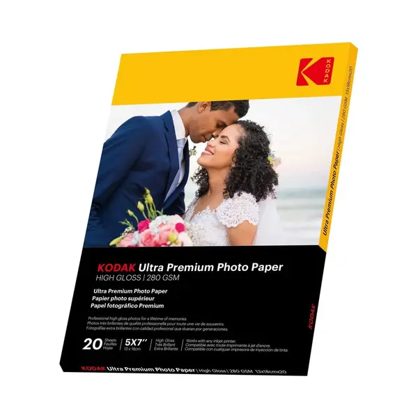 Kodak Ultra Prem Photo 280g 10, 4 Mil Glossy 5/7x20 (280 g/m², 13x18 Cm, 20x), Fotopapier thumbnail