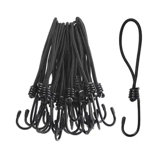 20 Stuks Spanelastiek - Spanrubbers - Snelbinders - Spanelastiek Met Haak - Spinhaak - Expanderlussen - Expanderhouders - Rubberen Spanners -