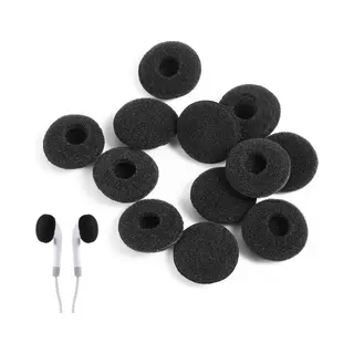 12 Stuks Zachte Schuim Vervangende Oorkussens - Hoofdtelefoon Oorkussens - Universeel - Spons Oordop Kussens - Voor MP3 MP4-hoofdtelefoons