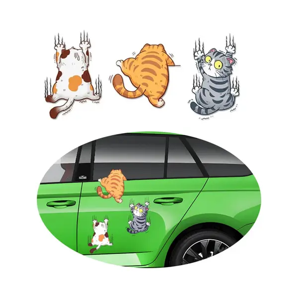 Auto Decoratie - Auto Sticker - Katten Sticker - Sportauto Stickers - Plakstickers - Stickers Voor Op De Auto - Creatieve Auto Sticker - Zelfklevend - thumbnail