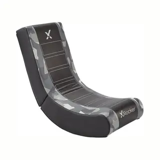 X Rocker Video Rocker Stoel voor consolegames Gestoffeerde gevoerde zitting Camouflage, Grijs