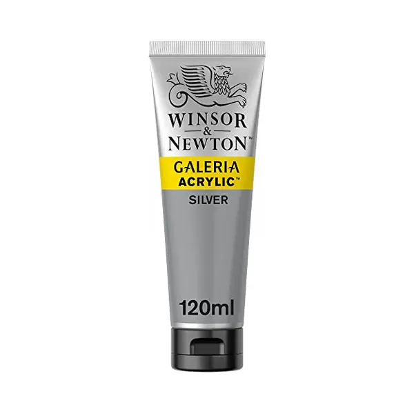 Winsor & Newton Galeria acrielverf 120 ml Zilver Koker thumbnail