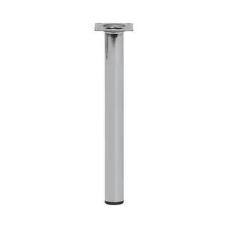Furniture Legs Europe Fle - Stalen Meubelpoot Chroom Rond ø 3 Cm En Hoogte 40 Cm