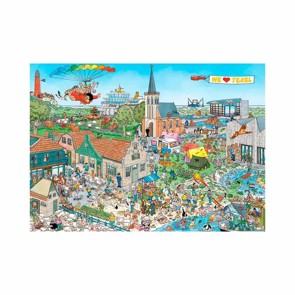 Jan Van Haasteren - Rondje Texel - 1000 Stukjes Puzzel - Legpuzzel thumbnail