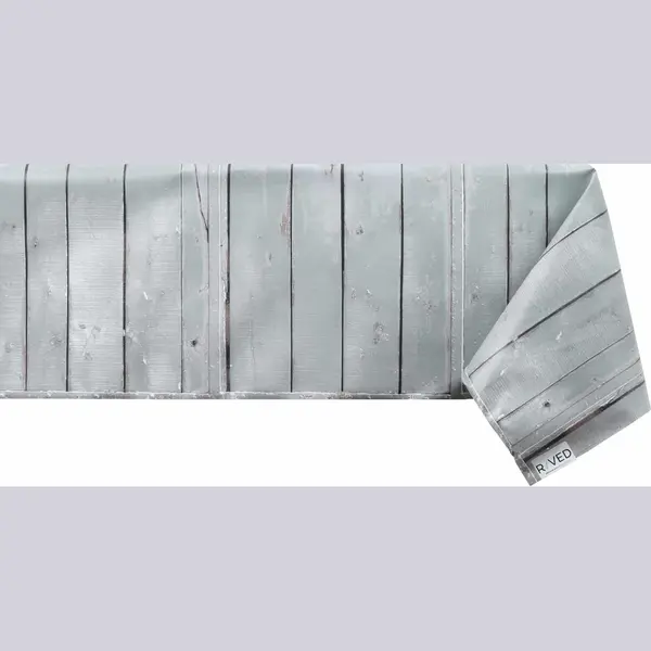 Raved Tafelzeil – 140 Cm X 220 Cm – Hout Celadon – Pvc – Afwasbaar thumbnail