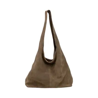 Dstrct Grote Schoudertas Dames - Leer - Portland Road - Taupe