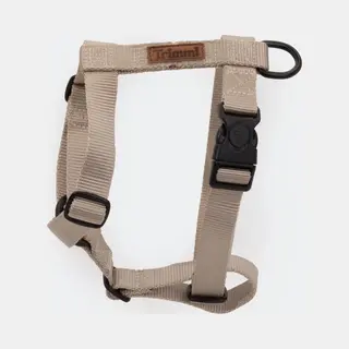 Trimmi Nylon Tuigje Zand - Maat M - Hondentuig - Honden Riem - Hondentuigje Hond Medium - Honden Harnas - Honden Tuigje - Hondenhalsband Met Naam - Hond -