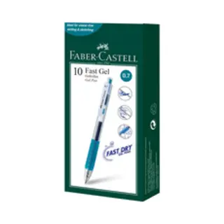 Faber-Castell Gelpen - Fast Gel - Lijnbreedte 0.7mm - Turquoise - Fc-640907