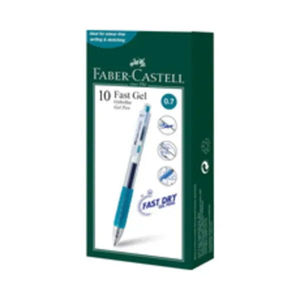 Faber-Castell Gelpen - Fast Gel - Lijnbreedte 0.7mm - Turquoise - Fc-640907 thumbnail