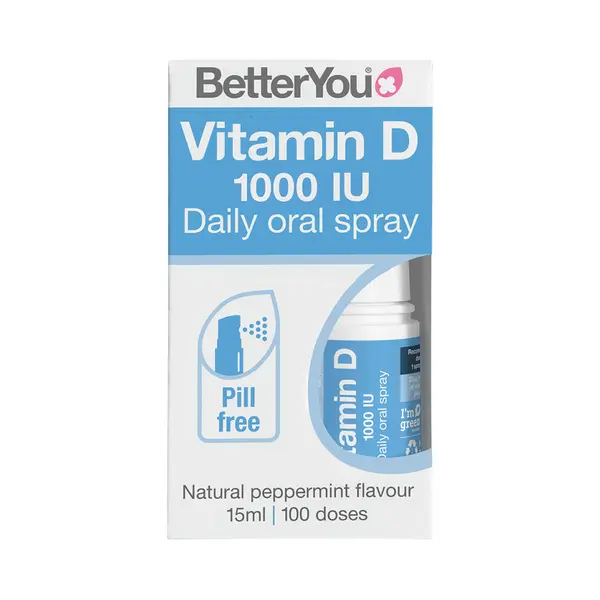 BetterYou Better You Vitamin D3 Immune Support Oral Spray 1000IU - 15ml thumbnail