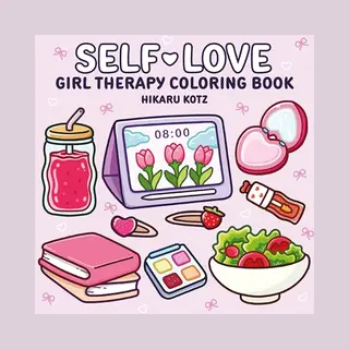 Self-Love, Girl Therapy Coloring Book