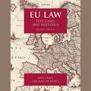 Text, Cases, And Materials- Eu Law