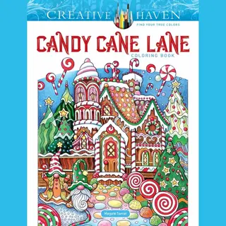 Creative Haven Candy Cane Lane Coloring Book