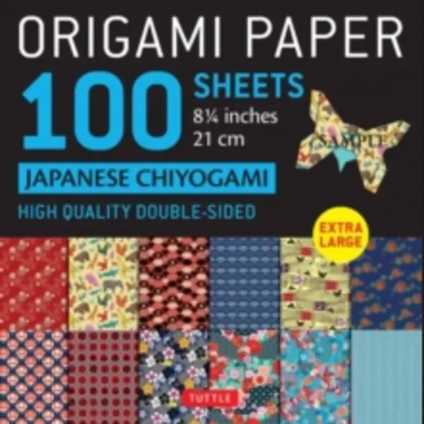 Tuttle Publishing Origami Paper 100 Sheets Japanese Chiyogami 8 1/4" (21 Cm) , Extra Large Double-Sided Origami Sheets Printed With 12 Different Patterns (Instructions thumbnail