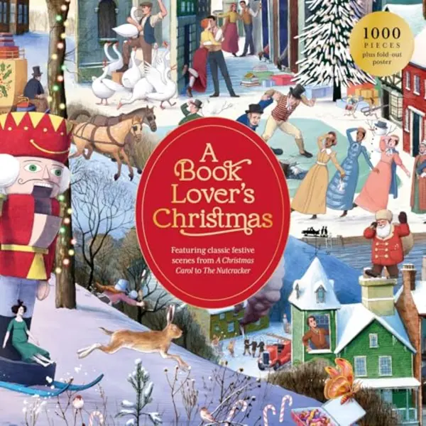 Laurence King A Book Lover's Christmas 1000 Piece Puzzle thumbnail