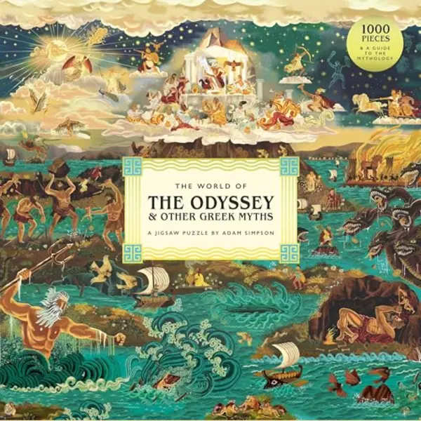 Laurence King The World Of The Odyssey & Other Greek Myths, A 1000-piece Jigsaw Puzzle By Adam Simpson thumbnail