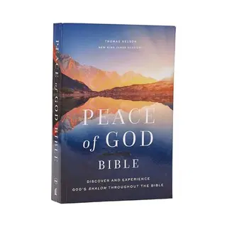 Peace Of God Bible, Discover And Experience God's Shalom Throughout The Bible (Nkjv, Softcover, Red Letter, Comfort Print)