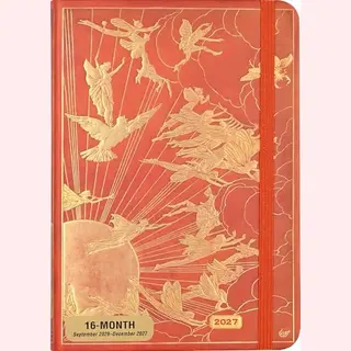 Peter Pauper Orange Fairy Compact Diary 16-mnds 2027