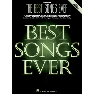 Hal Leonard The Best Songs Ever 6th Edition Recueil De Chansons Pour Guitare