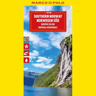 Mairdumont Marco Polo Reisekarte Norwegen Süd 1, 325.000