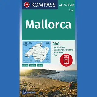 Kompass Karten GmbH Kompass Wanderkarte 230 Mallorca 1, 75.000