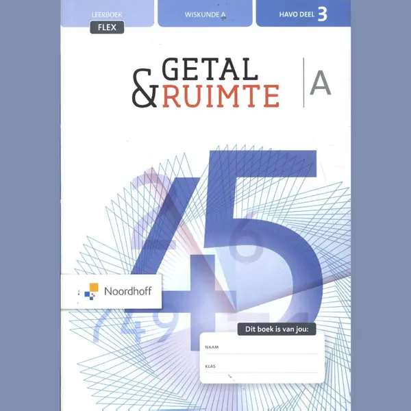 Getal & Ruimte Havo Deel 3 Wiskunde Leerboek A thumbnail
