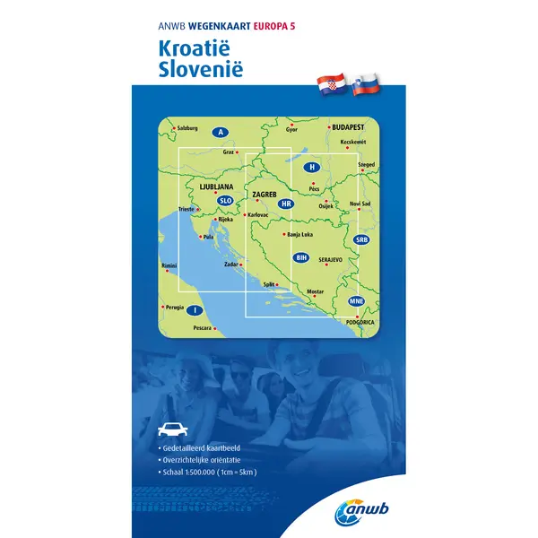 Kroatië - Slovenië 5 Anwb Wegenkaart / Anwb Wegenkaart thumbnail