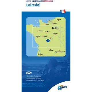 Wegenkaart- Loire Valley Road Map