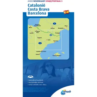 Wegenkaart- Catalonia, Costa Brava, Barcelona Road Map
