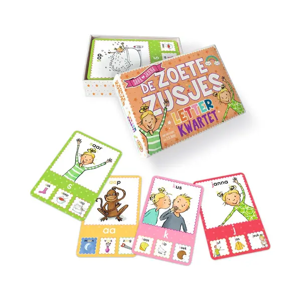 De Zoete Zusjes Letterkwartet - Kwartetspel Van Hanneke De Zoete thumbnail
