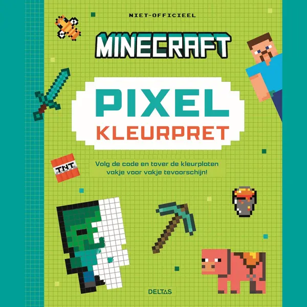 Zuidnederlandse Uitgeverij (Znu) Minecraft Pixel Kleurpret, Volg De Code En Tover De Kleurplaten Vakje Voor Vakje Tevoorschijn thumbnail