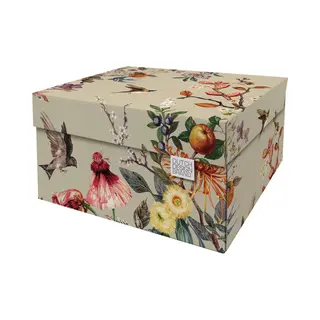 Dutch Design Brand - Dutch Design Storage Box - Opbergdoos - Opbergbox - Bewaardoos - Lente - Bloemen - Vogels - Springtime