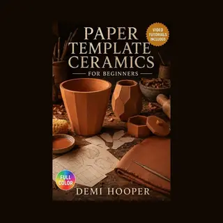 Paper Template Ceramics For Beginners, The Complete Illustrated Guide With Clear Instructions To Build Flawless Slab Vessels, Shape Complex Forms,