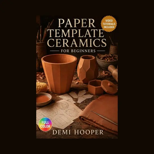 Paper Template Ceramics For Beginners, The Complete Illustrated Guide With Clear Instructions To Build Flawless Slab Vessels, Shape Complex Forms, thumbnail
