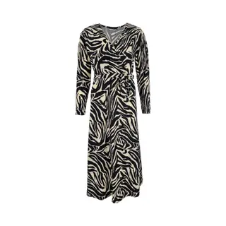 Fos Jurk Joya Zebra - Zwart
