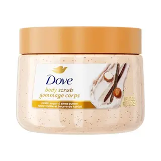 Dove Body Scrub - Vanilla Sugar & Shea Butter - Moisturize, Exfoliate And Nourish - 444ml
