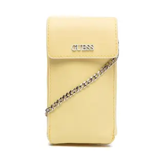 Guess Schoudertas Telefoontasje Picnic Mini Crossbody Bag Lemon Geel