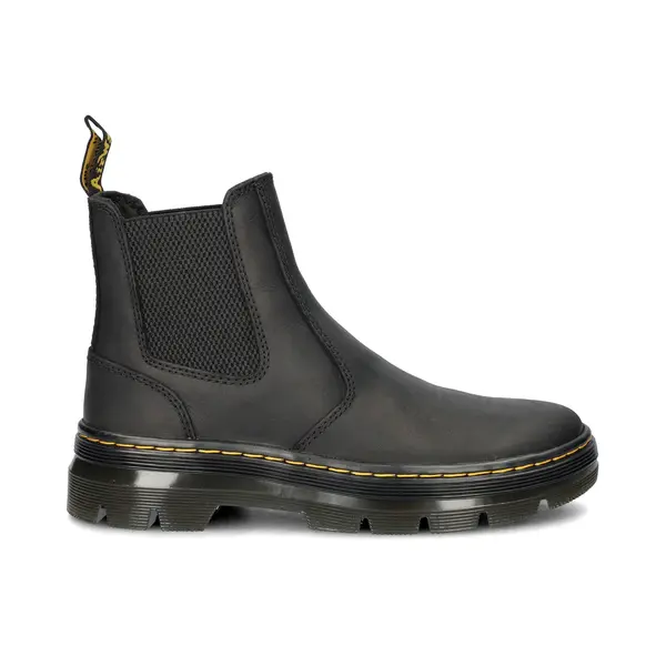 Dr Martens For Man. 26002001 Embury Black Wyoming Leather Ankle Boots Black (040), Flat, None, Casual thumbnail